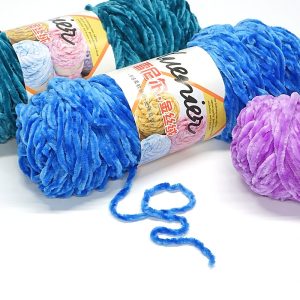 100g/Lots Chenille Velvet 100% Acrylic Blended Yarn For Hand Knitting, Anti-Pilling Anti-Static Eco-Friendly. XNE28