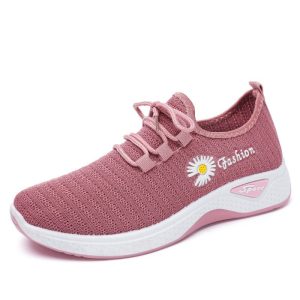 Women's shoes summer 2022 new real flying woven old Beijing cloth shoes small daisy ladies casual sports shoes walking shoes